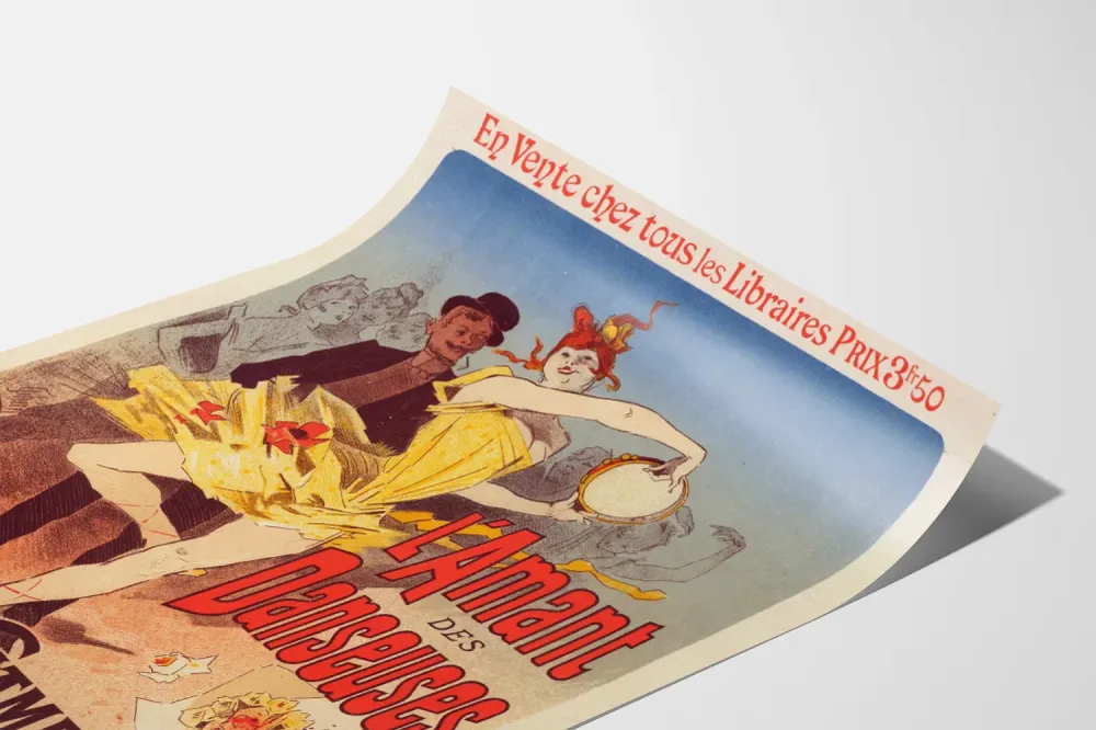 Affiche vintage L'Amant des Danseuses par Félicien Champsaur