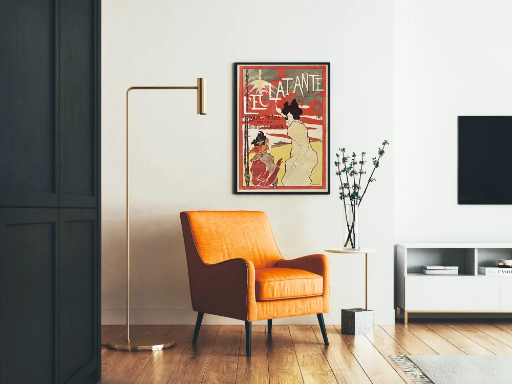 Affiche Vintage Leclatante Lampe à Pétrole sans Mèche