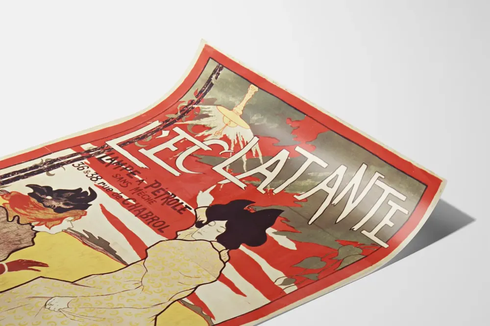 Affiche Vintage Leclatante Lampe à Pétrole sans Mèche
