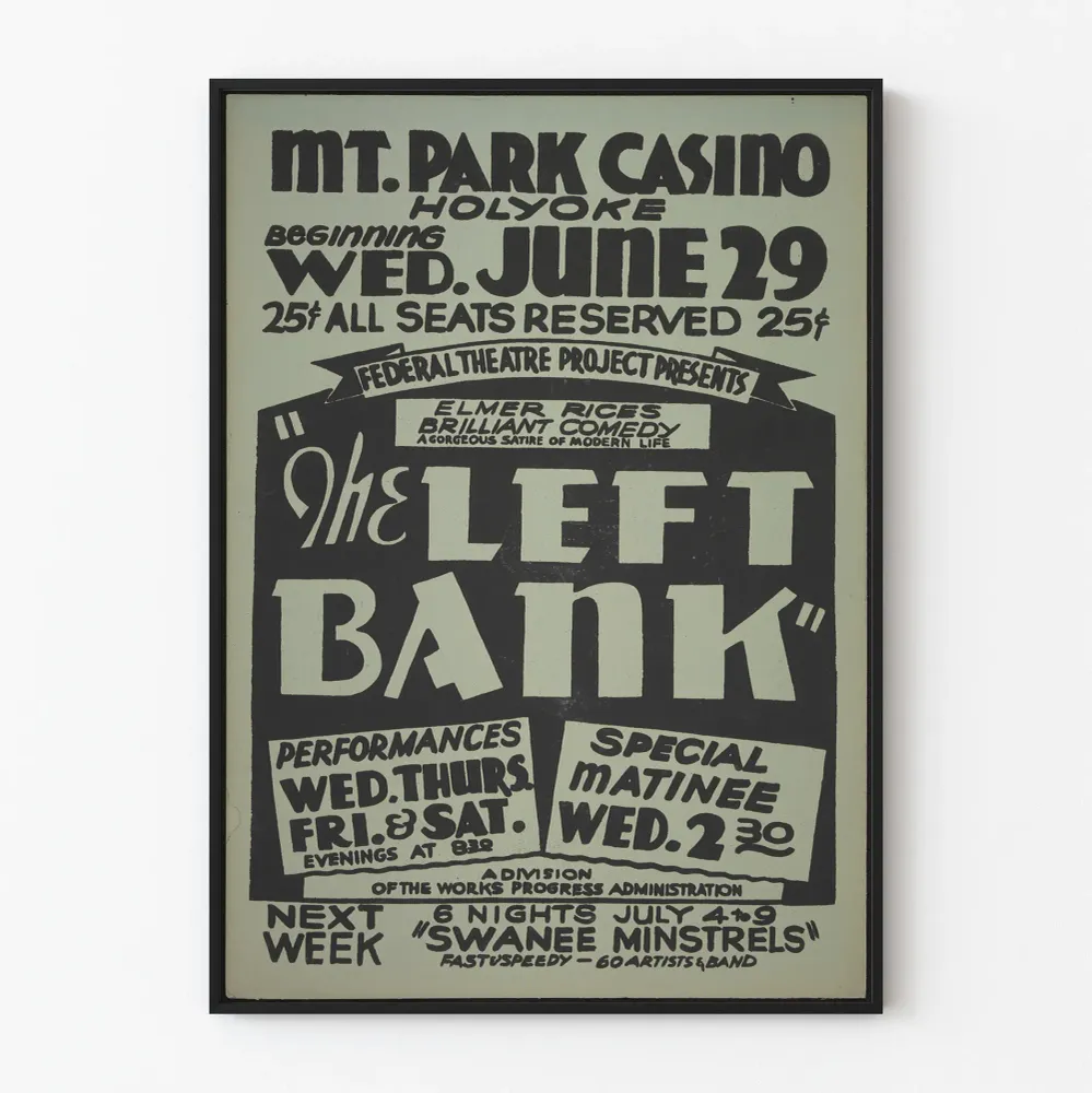 Affiche vintage Left Bank Mt. Park Casino Holyoke