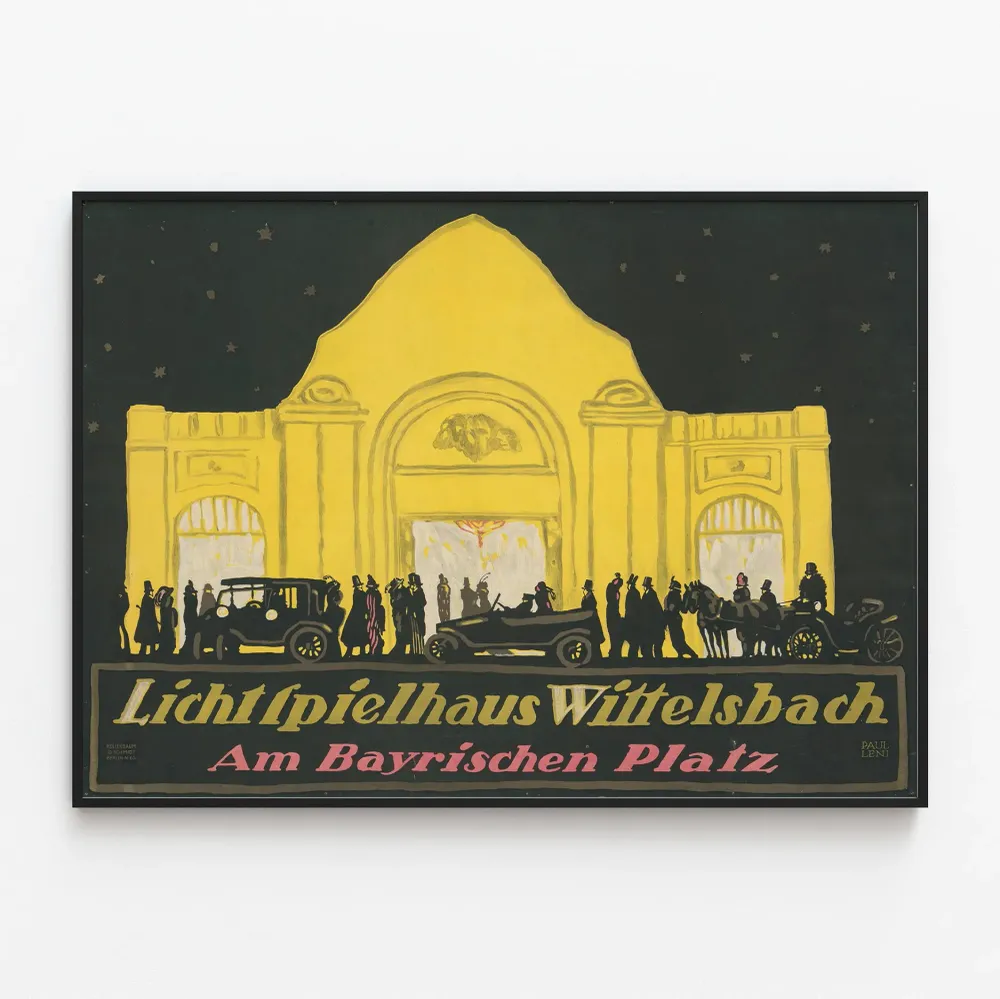 Affiche vintage Lichtspielhaus Wittelsbach au Bayrischen Platz