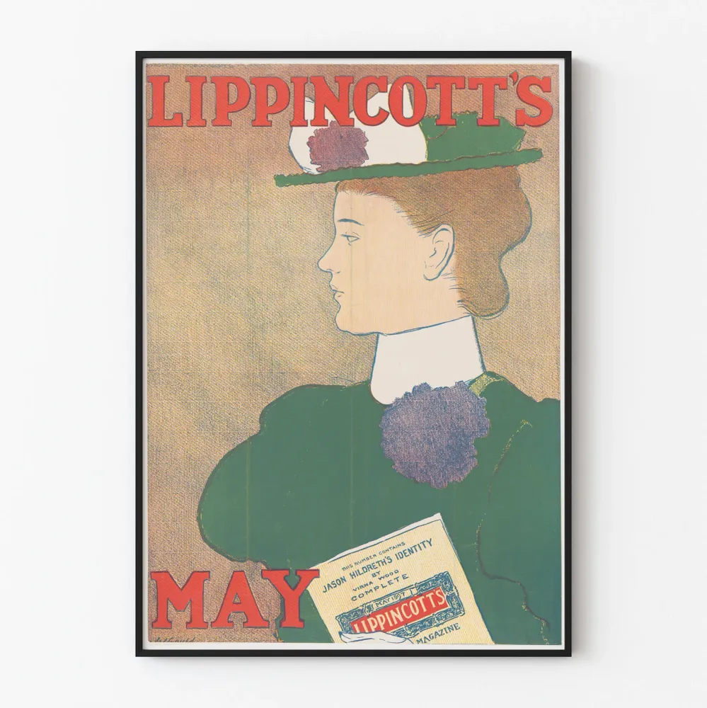 Affiche Vintage Lippincott's May - Décoration Murale Rétro
