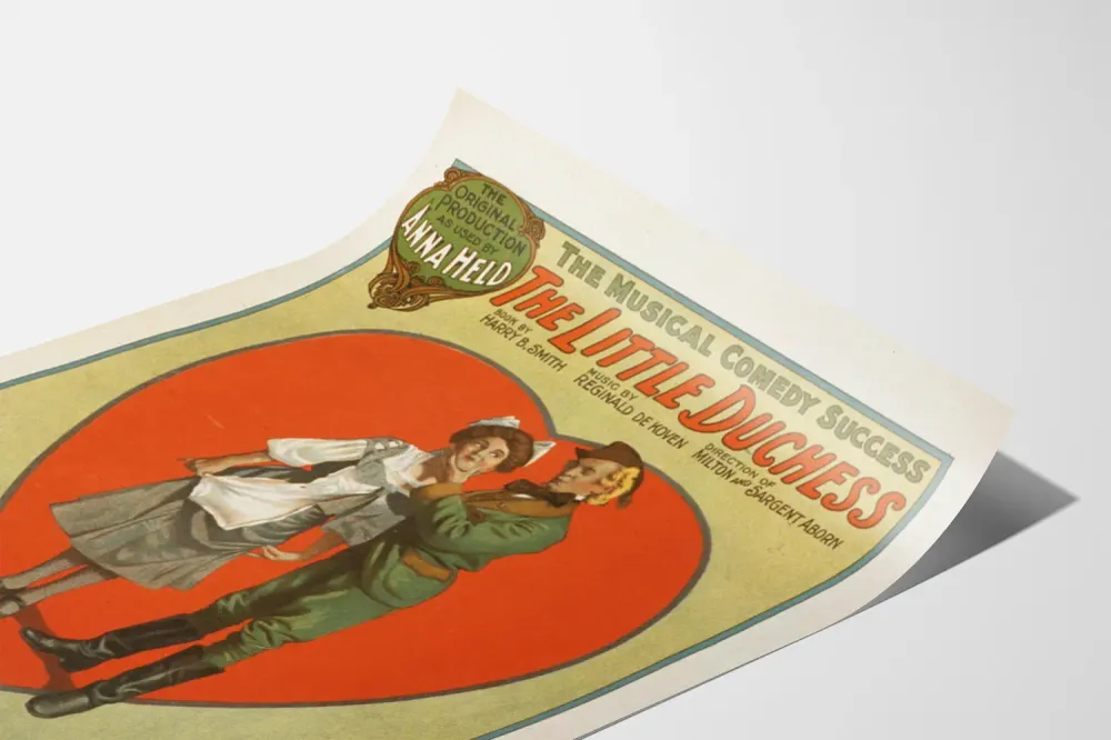 Affiche vintage Little Duchess - Décoration murale théâtre musical