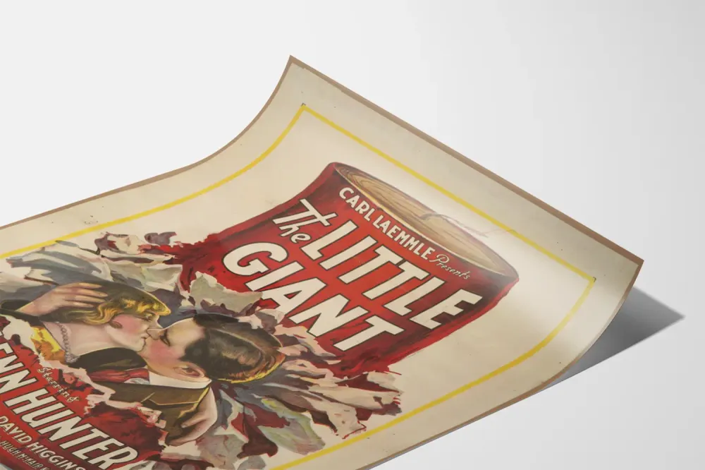 Affiche vintage Little Giant avec Glenn Hunter et Edna Murphy