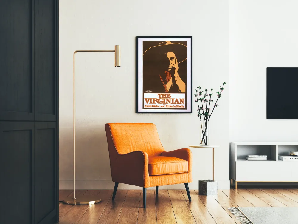 Affiche vintage littéraire Virginian par Owen Wister et Kirke La Shelle