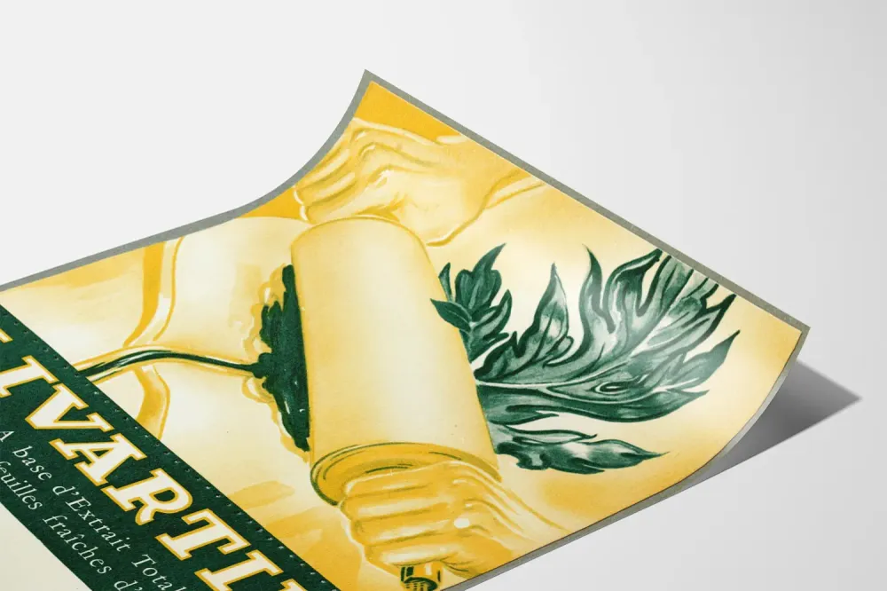 Affiche Vintage Livartil Extrait d'Artichaut Décoration Murale