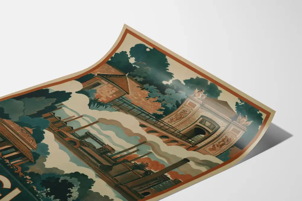 Affiche Vintage Longwy Meurthe-et-Moselle France