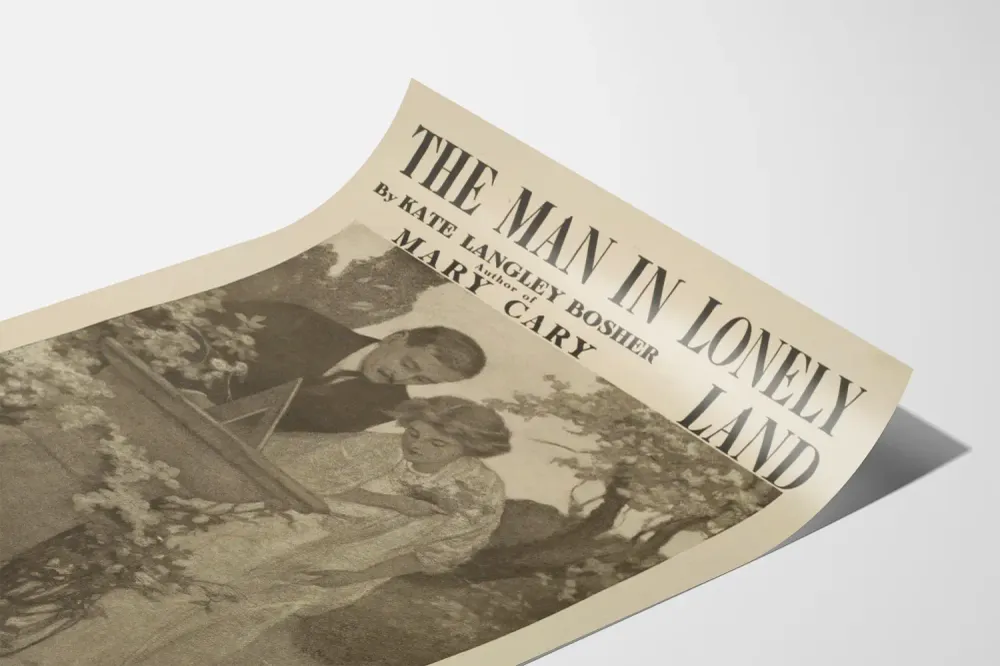 Affiche Vintage Man Lonely Land pour Décoration Murale