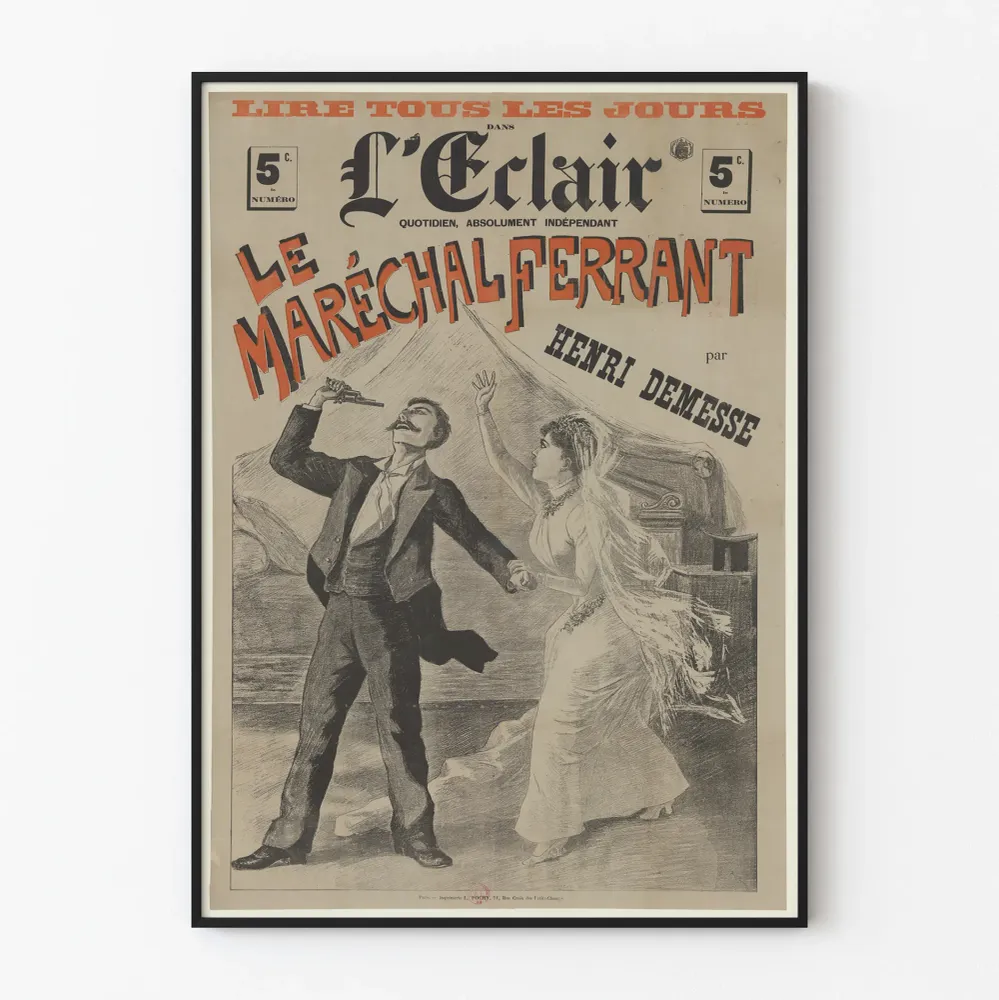 Affiche vintage Le Maréchal Ferrant par Henri Demesse
