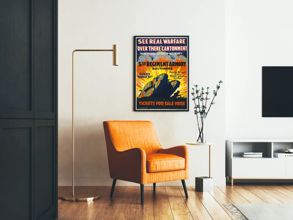 Affiche vintage militaire 5th Regiment Armory Baltimore
