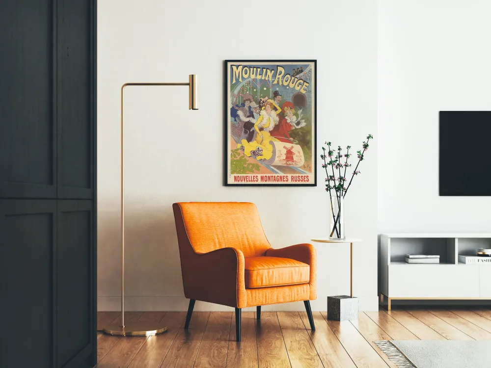 Affiche Vintage Moulin Rouge Nouvelles Montagnes Russes
