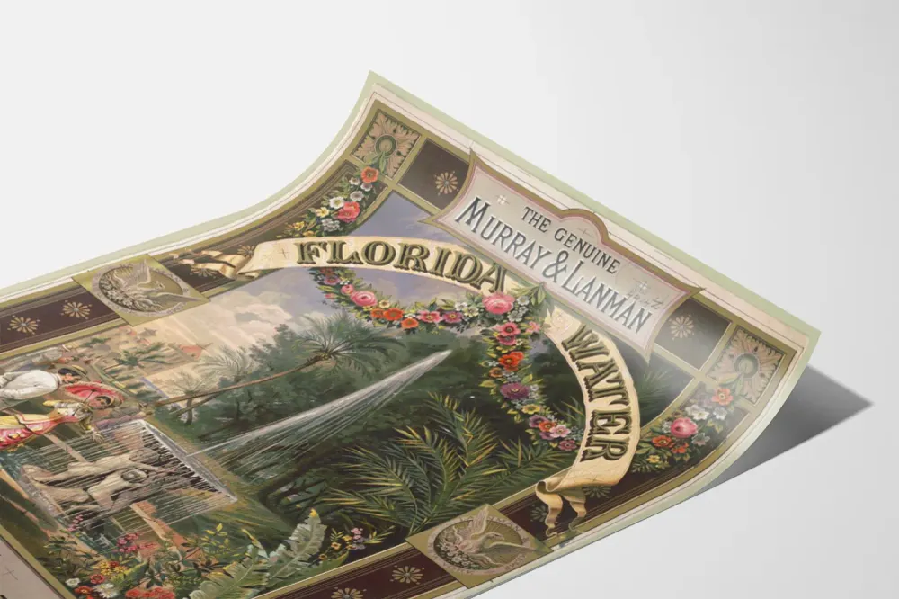 Affiche Vintage Murray & Lanman Florida Water - Décoration Murale Classique