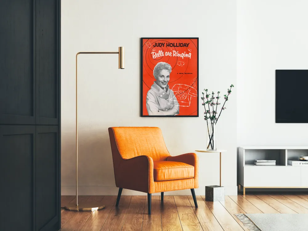 Affiche Vintage Musical Bells are Ringing avec Judy Holliday