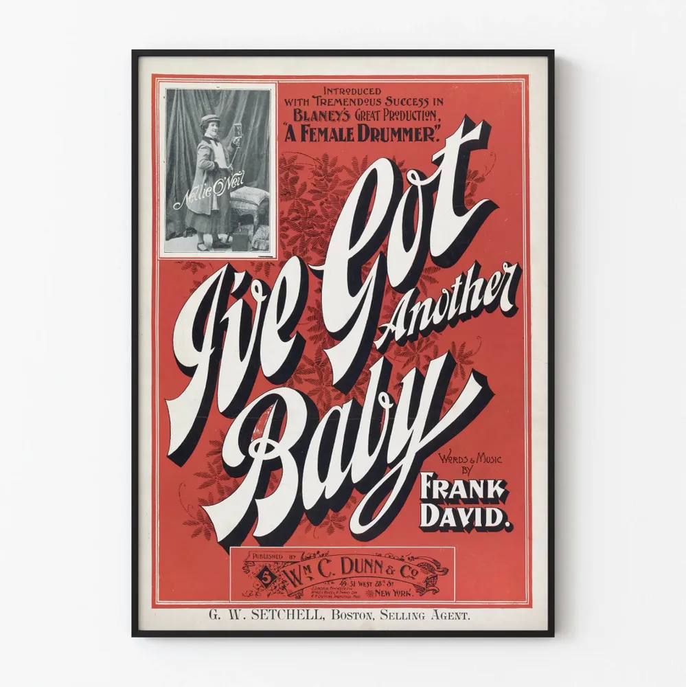 Affiche vintage musicale I've Got Another Baby