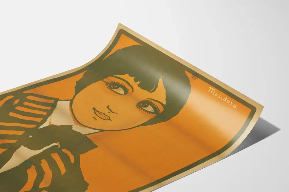 Affiche vintage Musidora pour décoration murale rétro