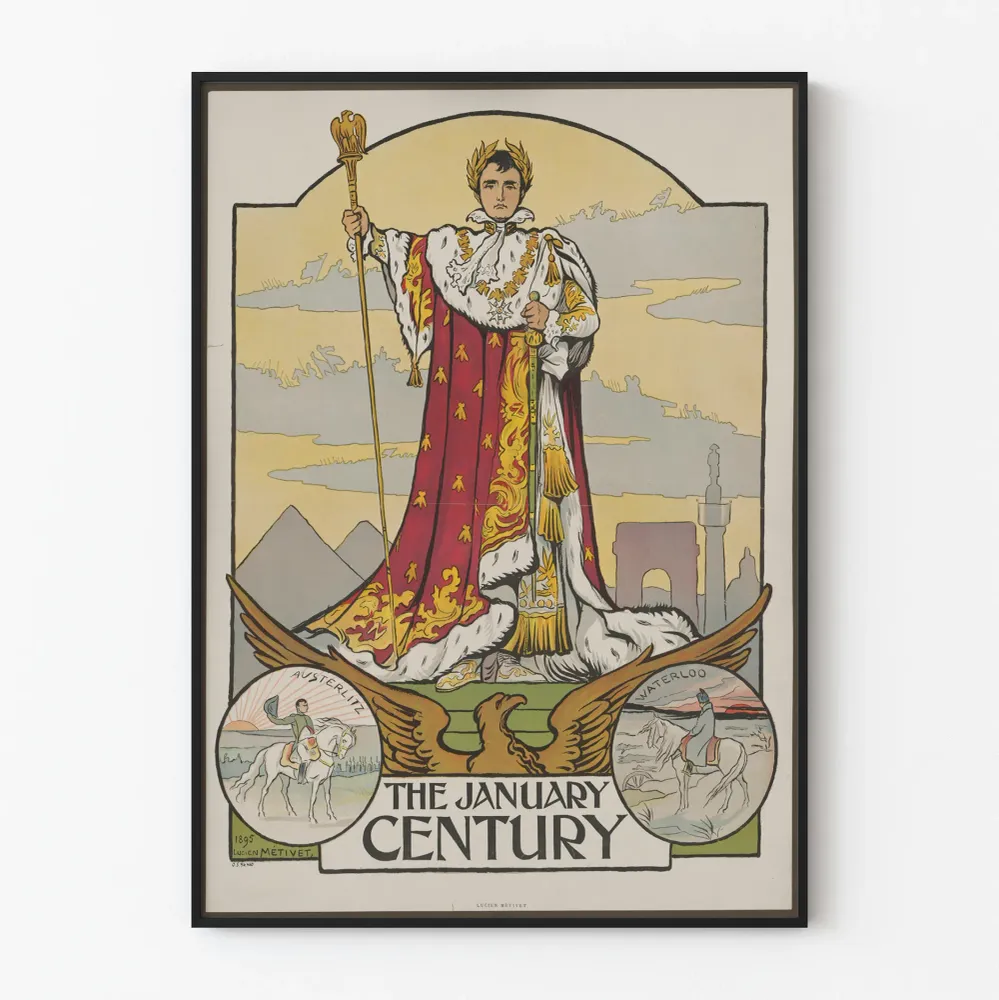 Affiche vintage Napoléon Bonaparte - January Century