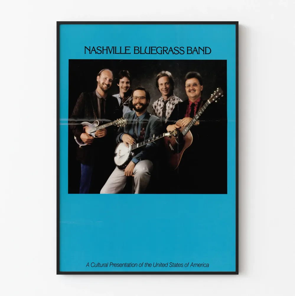 Affiche Vintage Nashville Bluegrass Band pour Décoration Murale