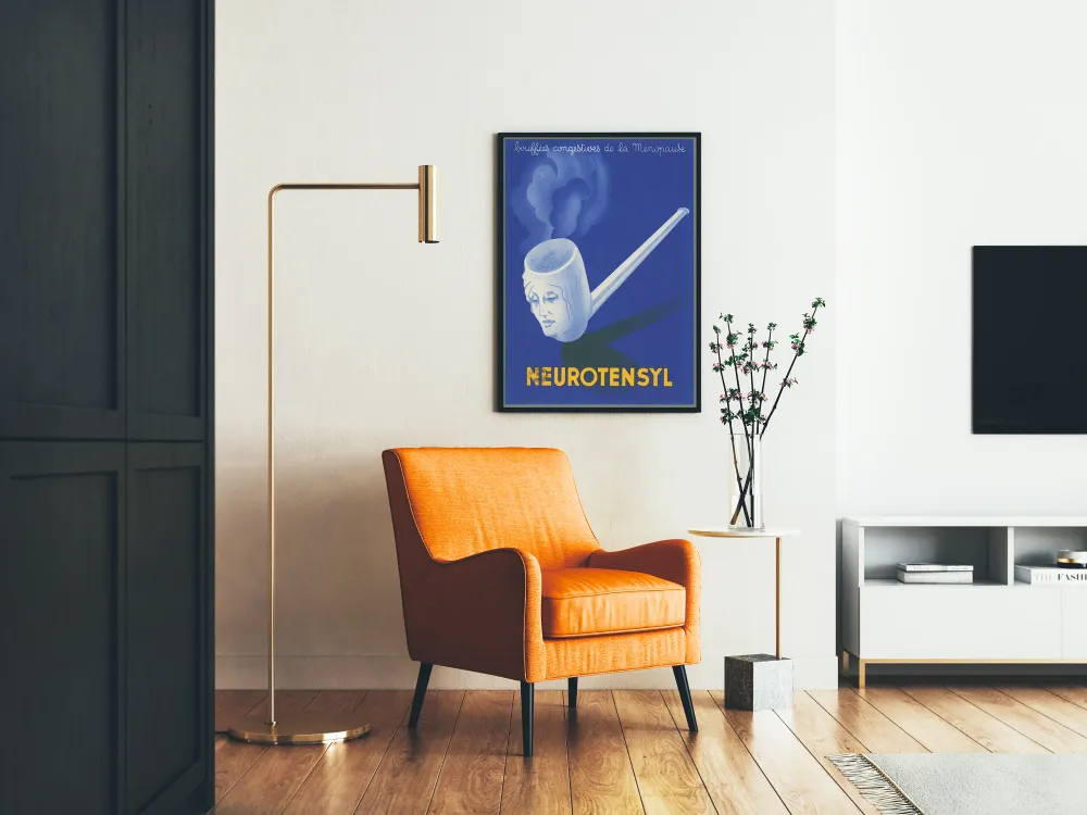 Affiche vintage Neurotensyl - Bouffées de chaleur de la ménopause