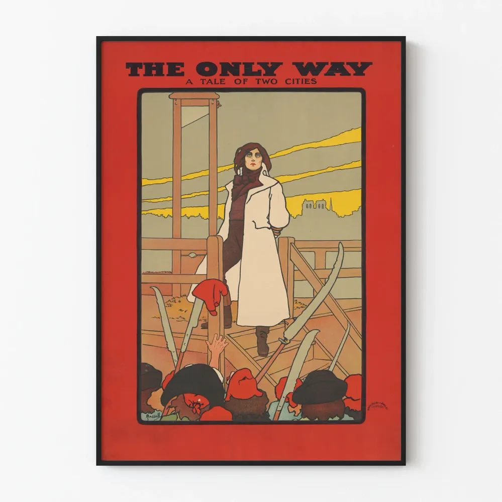 Affiche Vintage Only Way - Tale Two Cities - Décoration Murale