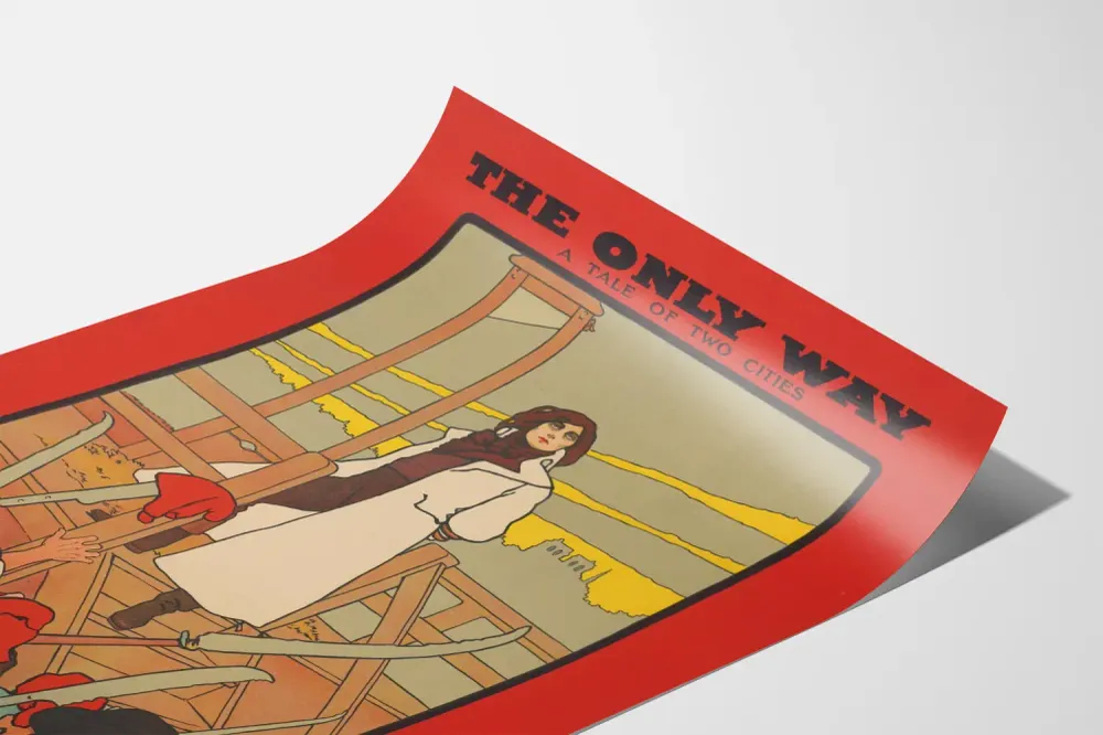 Affiche Vintage Only Way - Tale Two Cities - Décoration Murale