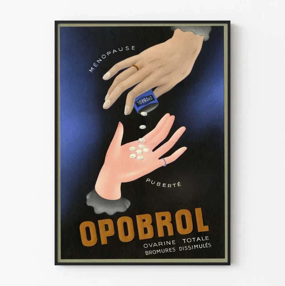 Affiche vintage Opobrol - Décoration murale Art Déco