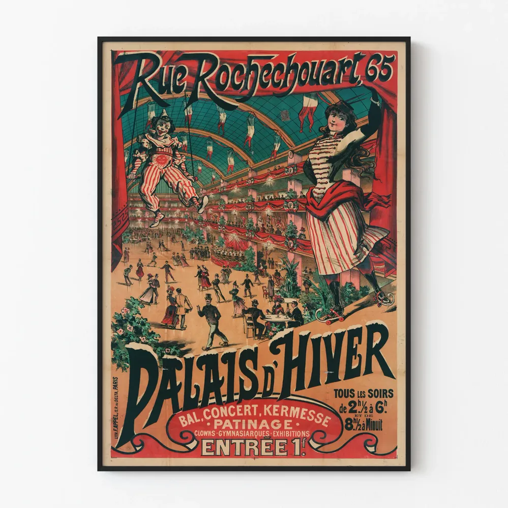 Affiche Vintage Palais d'Hiver Rue Rochechouart 65