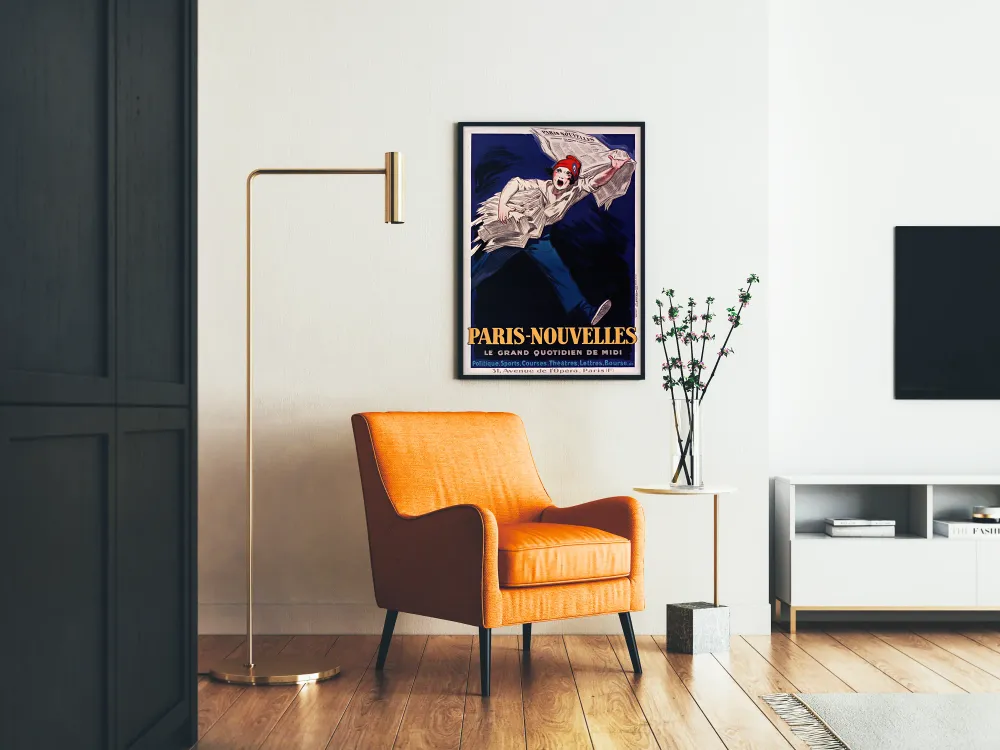 Affiche vintage Paris-Nouvelles Le Grand Quotidien de Midi