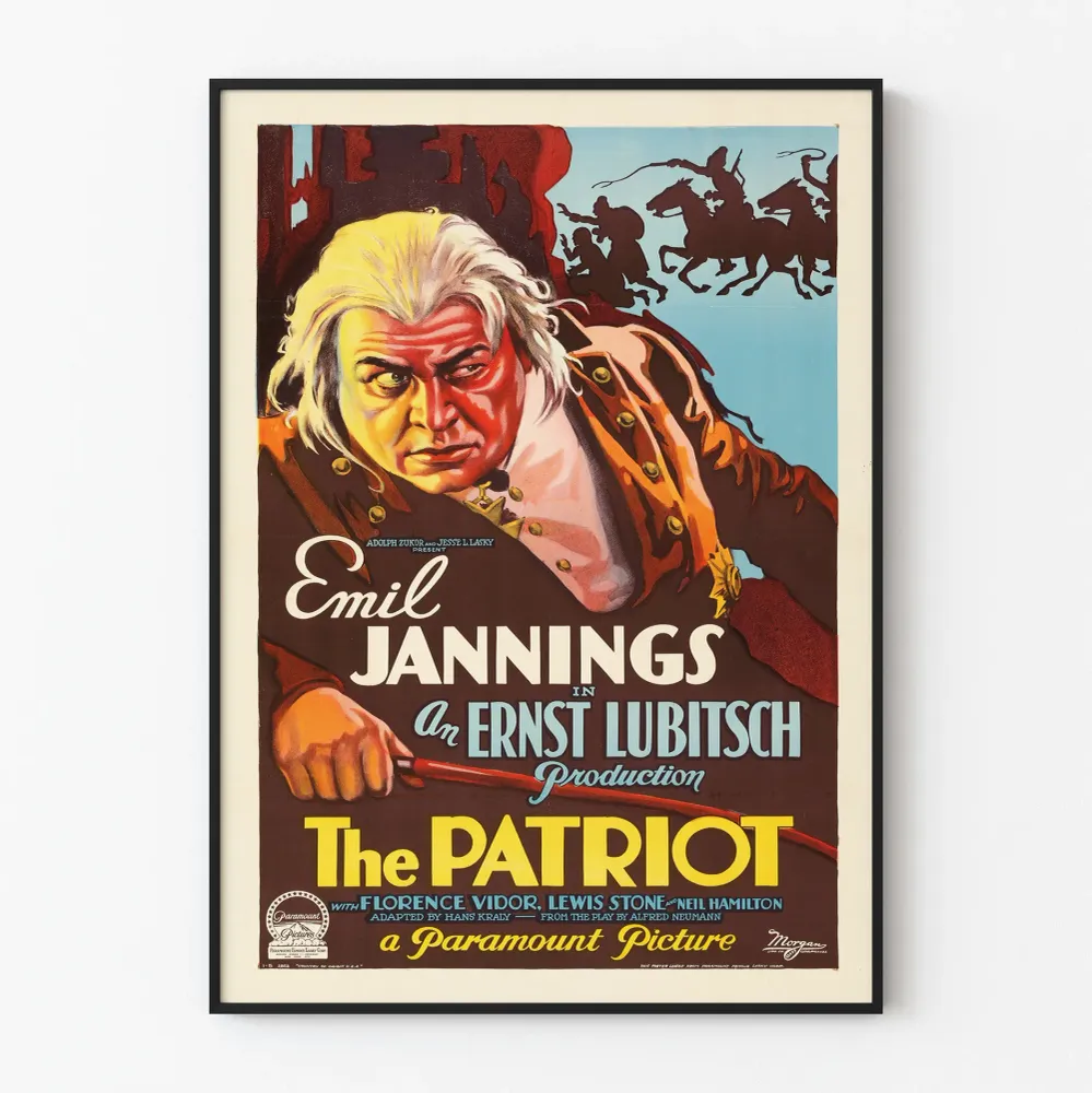 Affiche vintage Patriot - Décoration murale de film classique