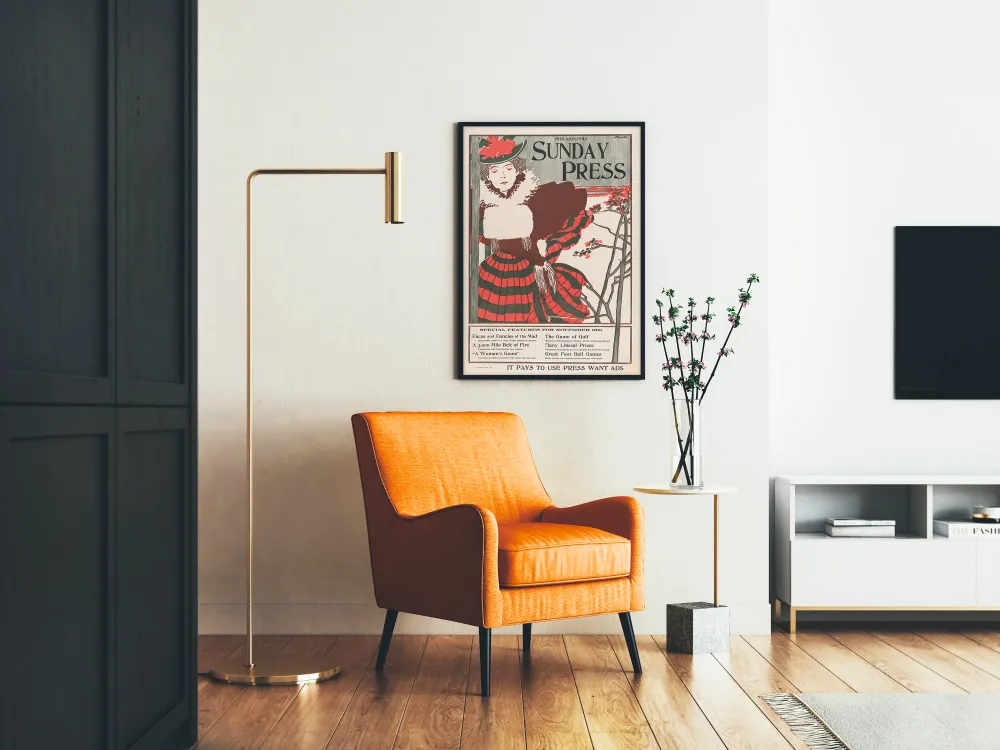 Affiche vintage Philadelphia Sunday Press - 15 novembre