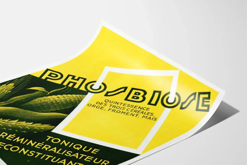 Affiche Vintage Phosbiose Tonique Réminéralisant Céréales