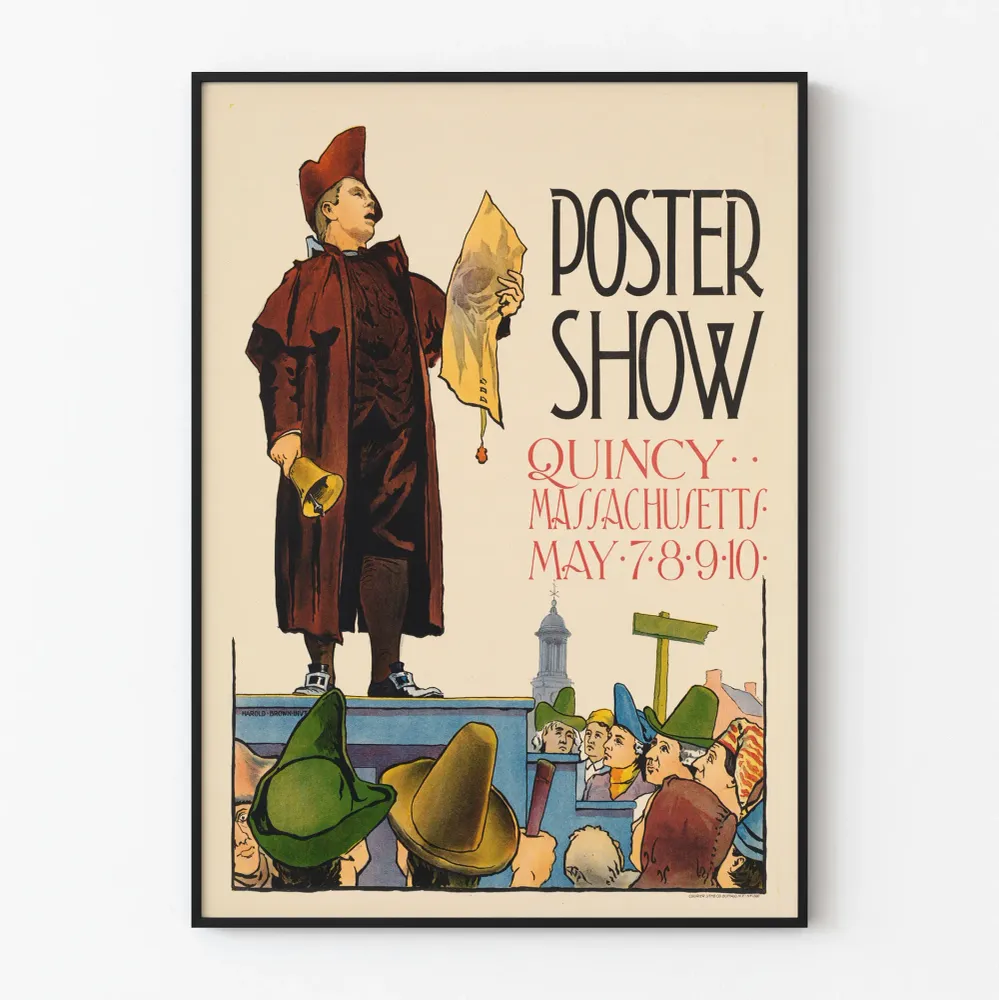 Affiche Vintage Poster Show Quincy Massachusetts