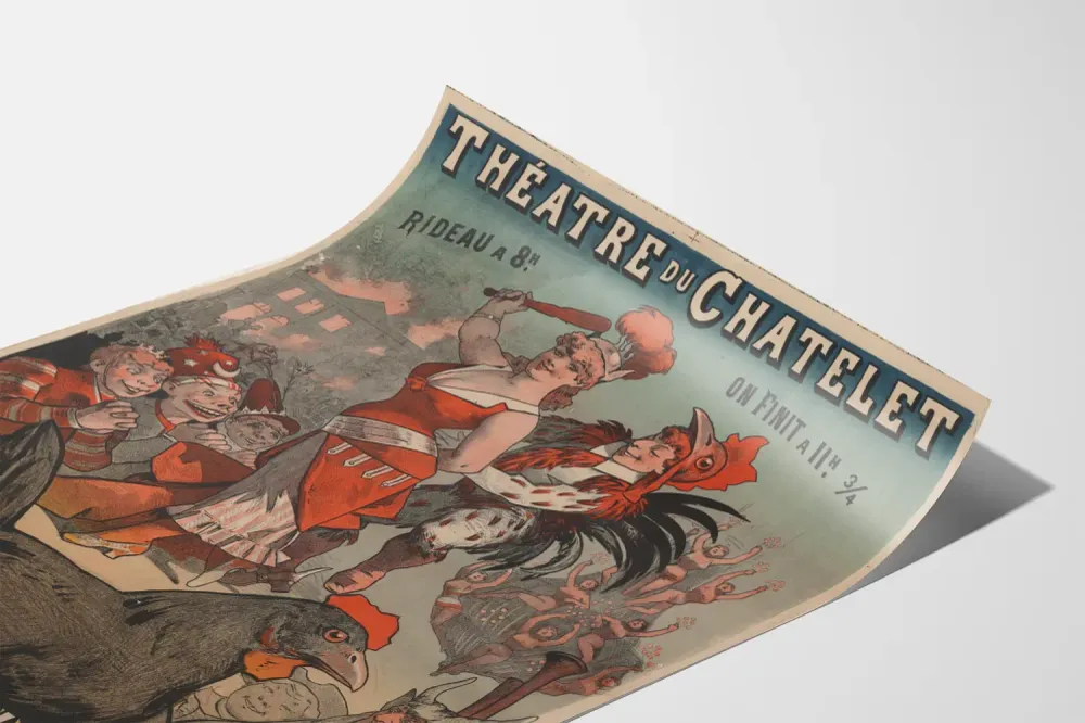 Affiche Vintage La Poule aux Œufs d'Or - Théâtre du Châtelet