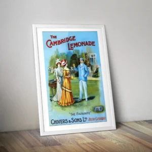 Affiche vintage publicité Cambridge Limonade