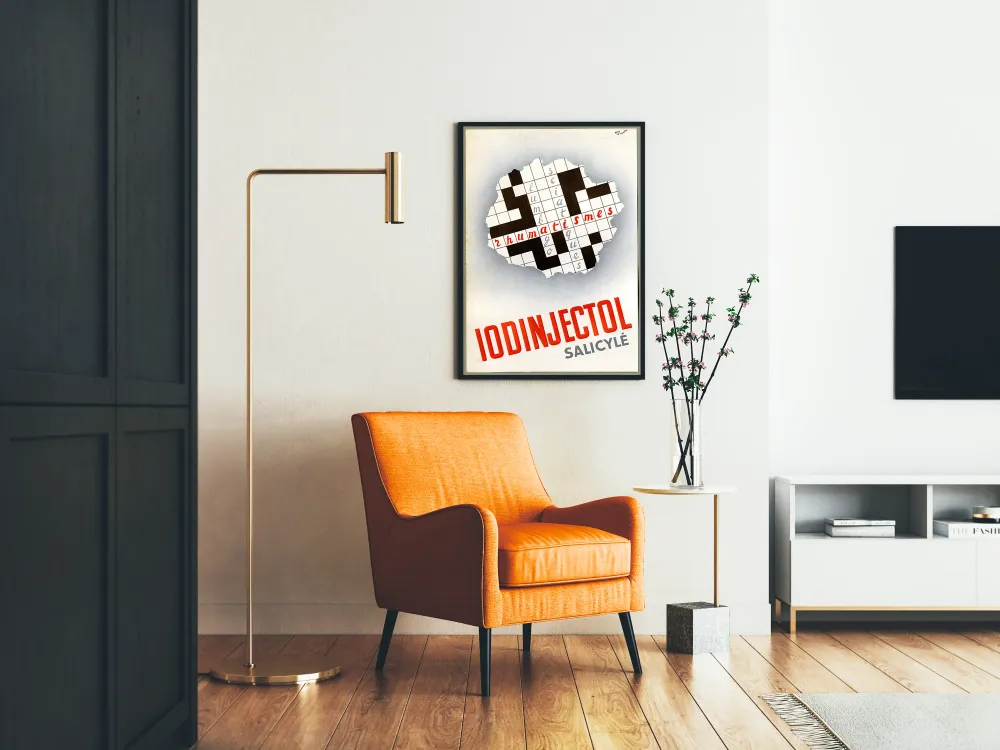 Affiche vintage publicité Iodinjectol Salicylé