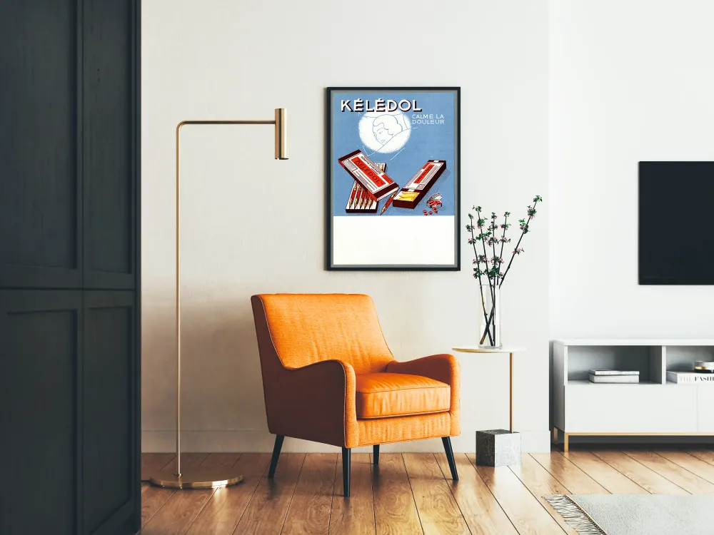 Affiche Vintage Publicitaire Kélédol Calme la Douleur