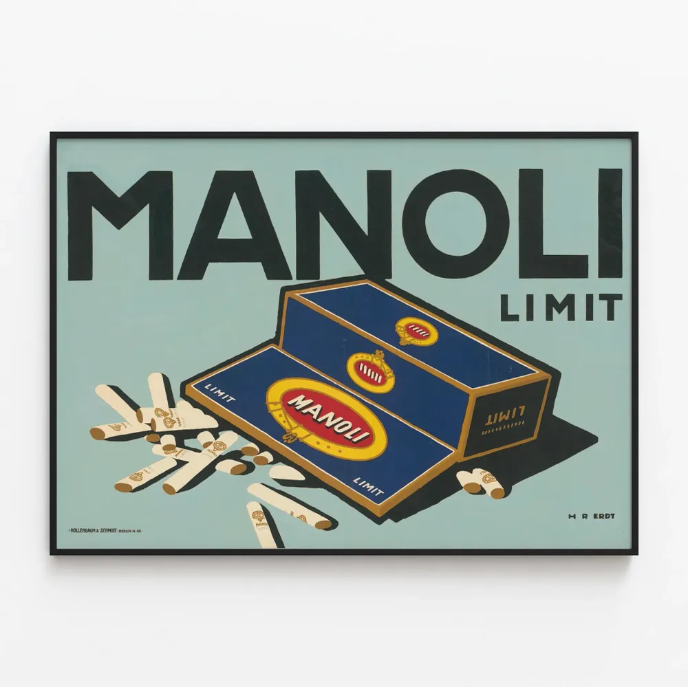 Affiche Vintage Publicitaire Manoli Limit