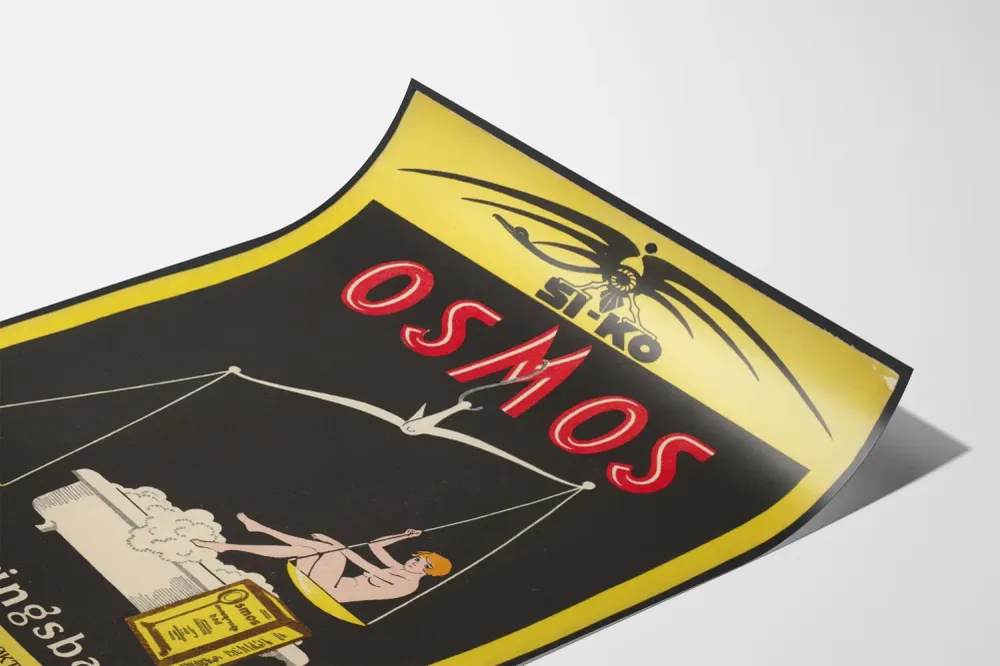 Affiche Vintage Publicitaire Osmos - Décoration Murale Rétro