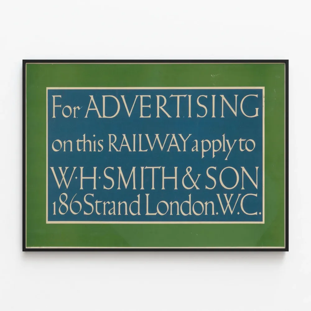 Affiche Vintage Publicitaire Railway W.H. Smith & Son