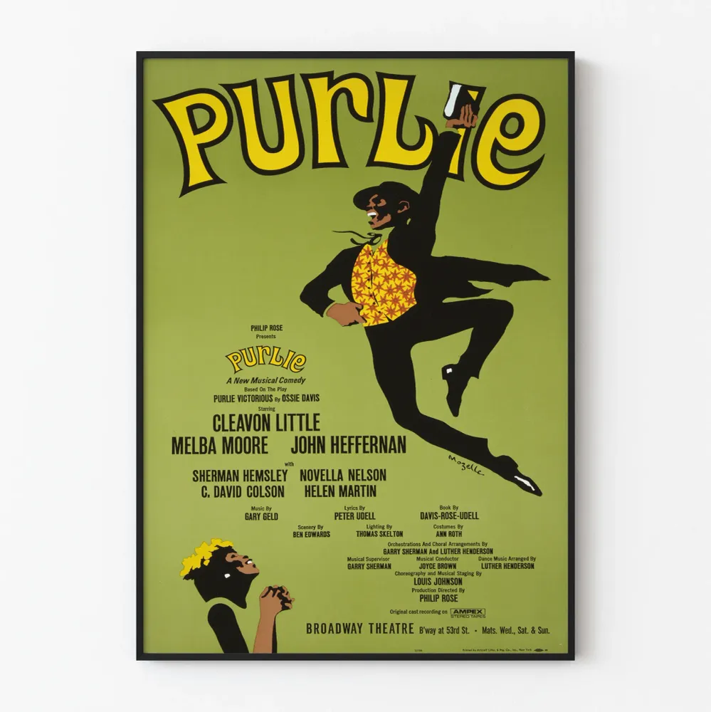 Affiche vintage Purlie comédie musicale Broadway