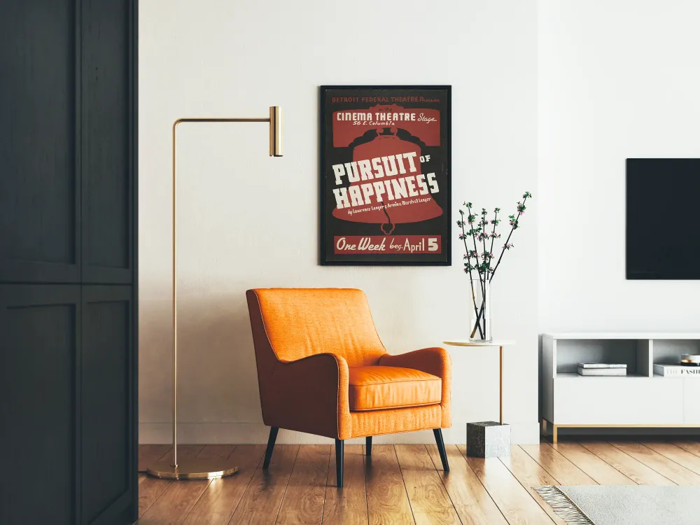 Affiche Vintage Pursuit Happiness - Décoration Murale Théâtre Cinéma