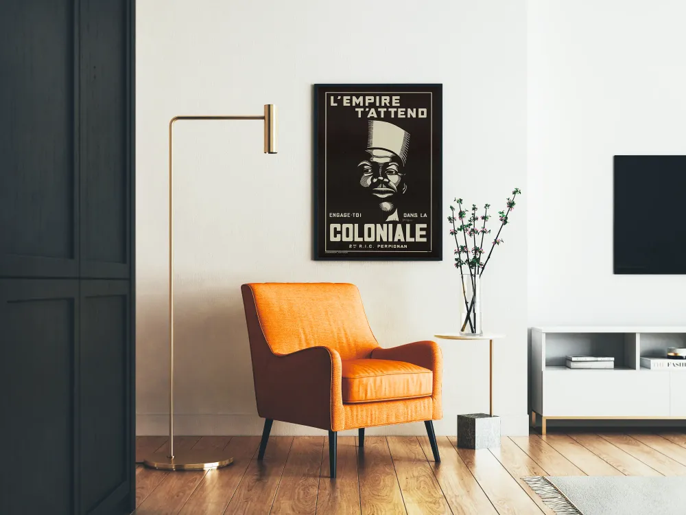 Affiche vintage de recrutement armée coloniale - L'Empire t'attend
