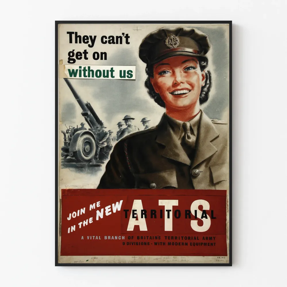 Affiche Vintage Recrutement ATS Armée Britannique