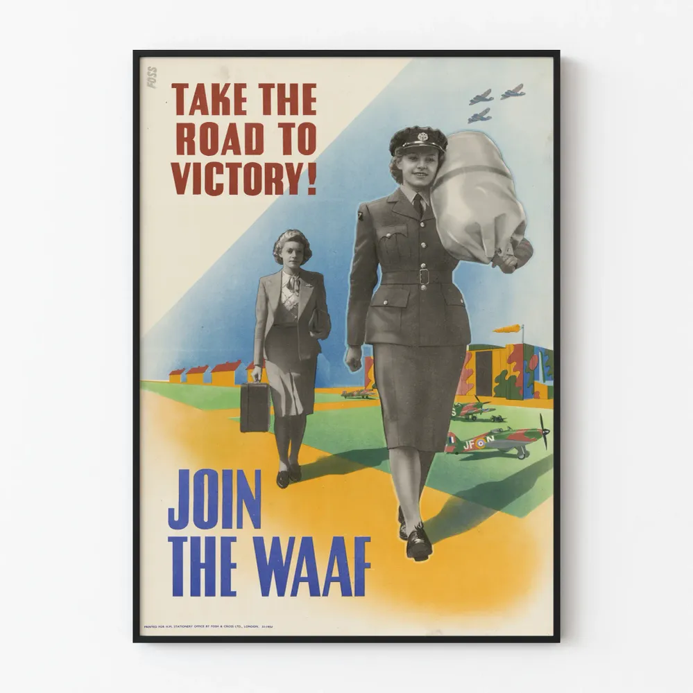 Affiche Vintage de Recrutement WAAF - Décoration Murale Militaire