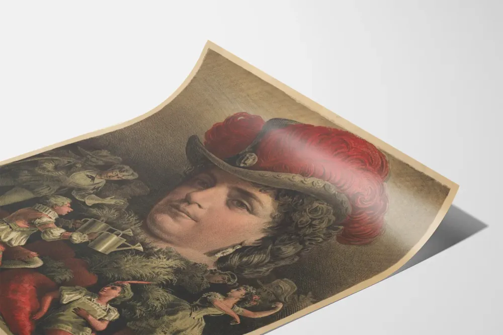 Affiche Vintage La Reine Carotte Décorative et Artistique
