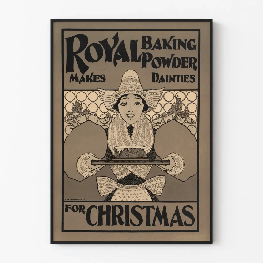 Affiche vintage Royal Baking Powder pour décoration murale