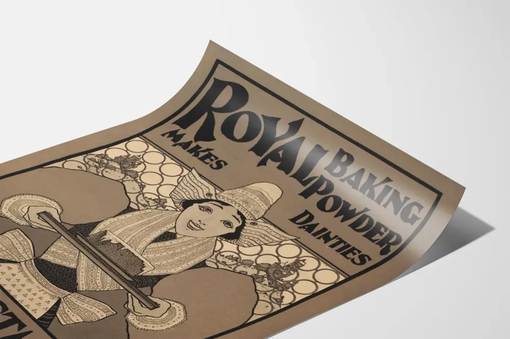 Affiche vintage Royal Baking Powder pour décoration murale