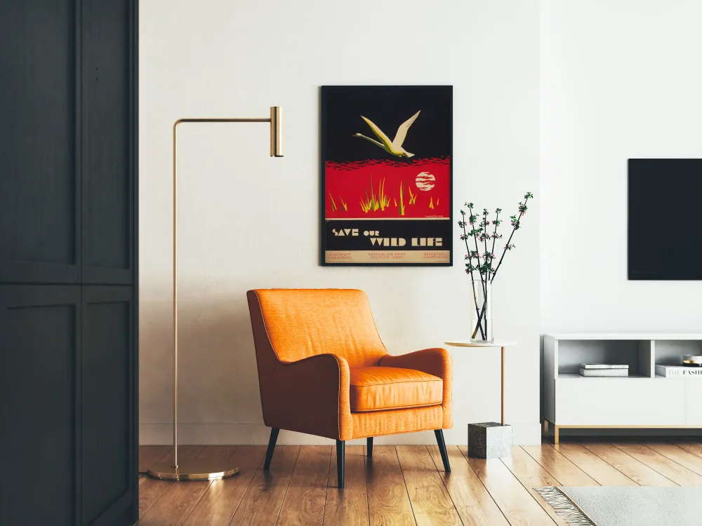 Affiche vintage Save Our Wild Life - Décoration murale nature