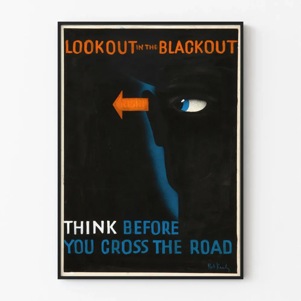 Affiche Vintage Sécurité Routière Blackout