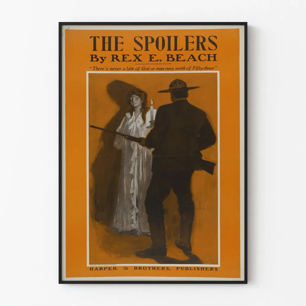 Affiche vintage Spoilers de Rex E. Beach
