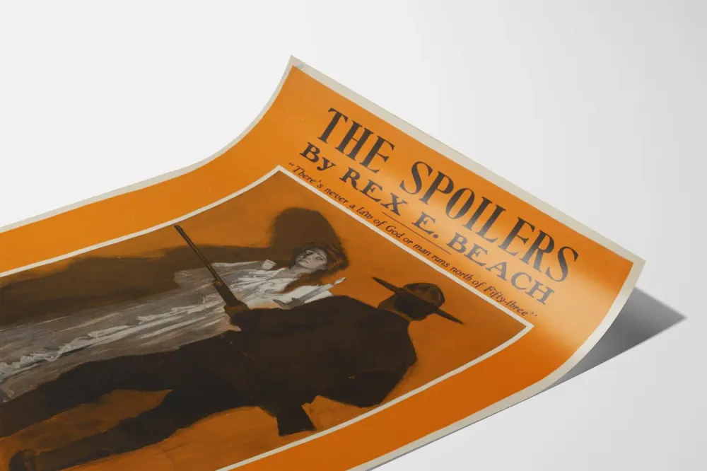Affiche vintage Spoilers de Rex E. Beach